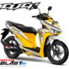 Decal Stiker Vario 125/150 Esp WHITE CLICK Series YELLOW